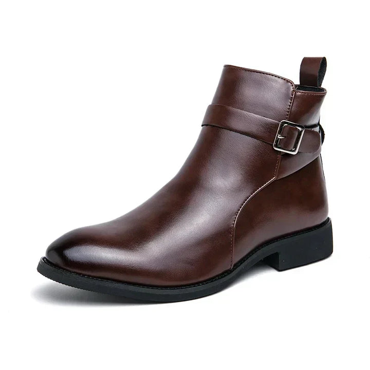 Sergio - Bottines Chelsea en cuir véritable