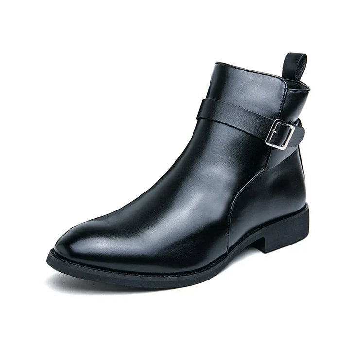 Sergio - Bottines Chelsea en cuir véritable