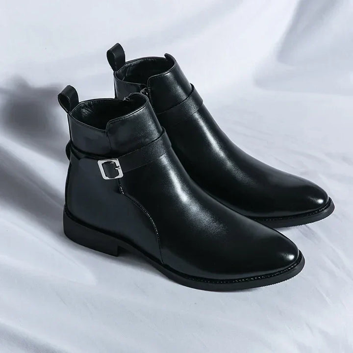 Sergio - Bottines Chelsea en cuir véritable