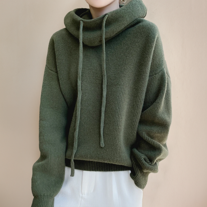 Sienna™ | Sweat à capuche confortable à col montant 