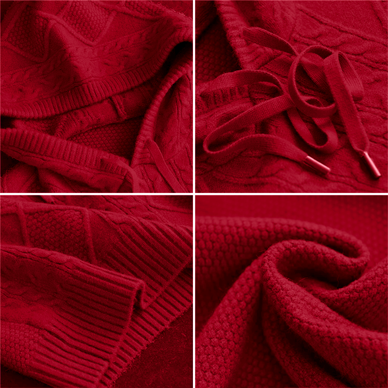 Léonie | Pull à capuche en jacquard