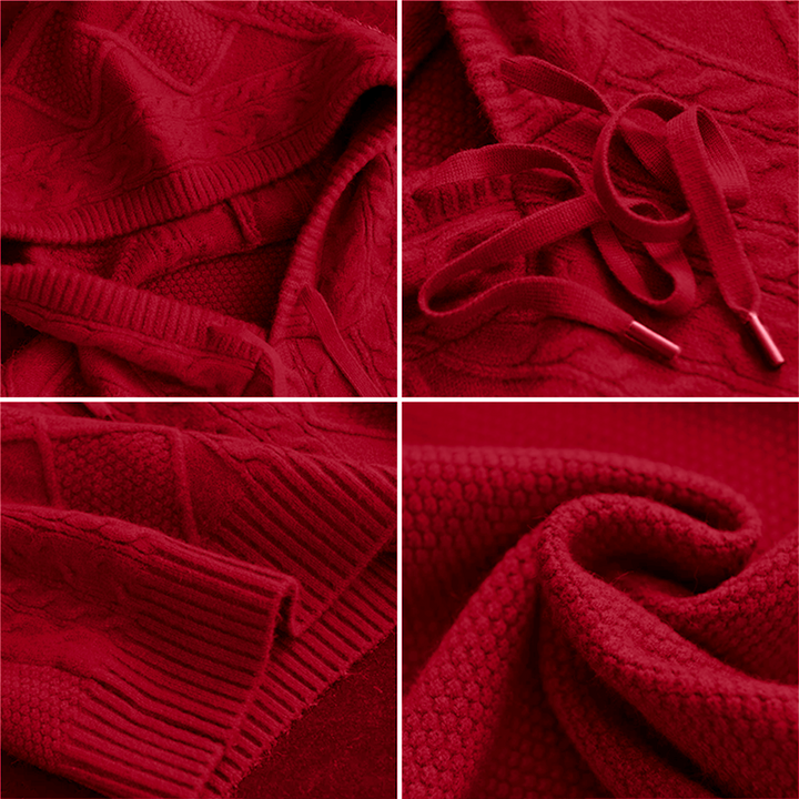 Léonie | Pull à capuche en jacquard